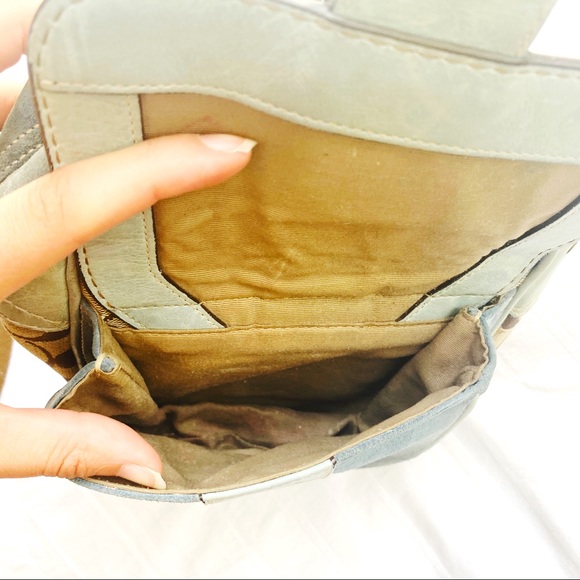 Coach Bags Coach Blue Logo Suede Crossbody Bucket Bag Poshmark